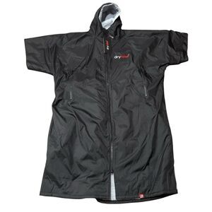 Dryrobe Advance Short Sleeve V3 XL Black Grey Waterproof Changing Robe Coat New